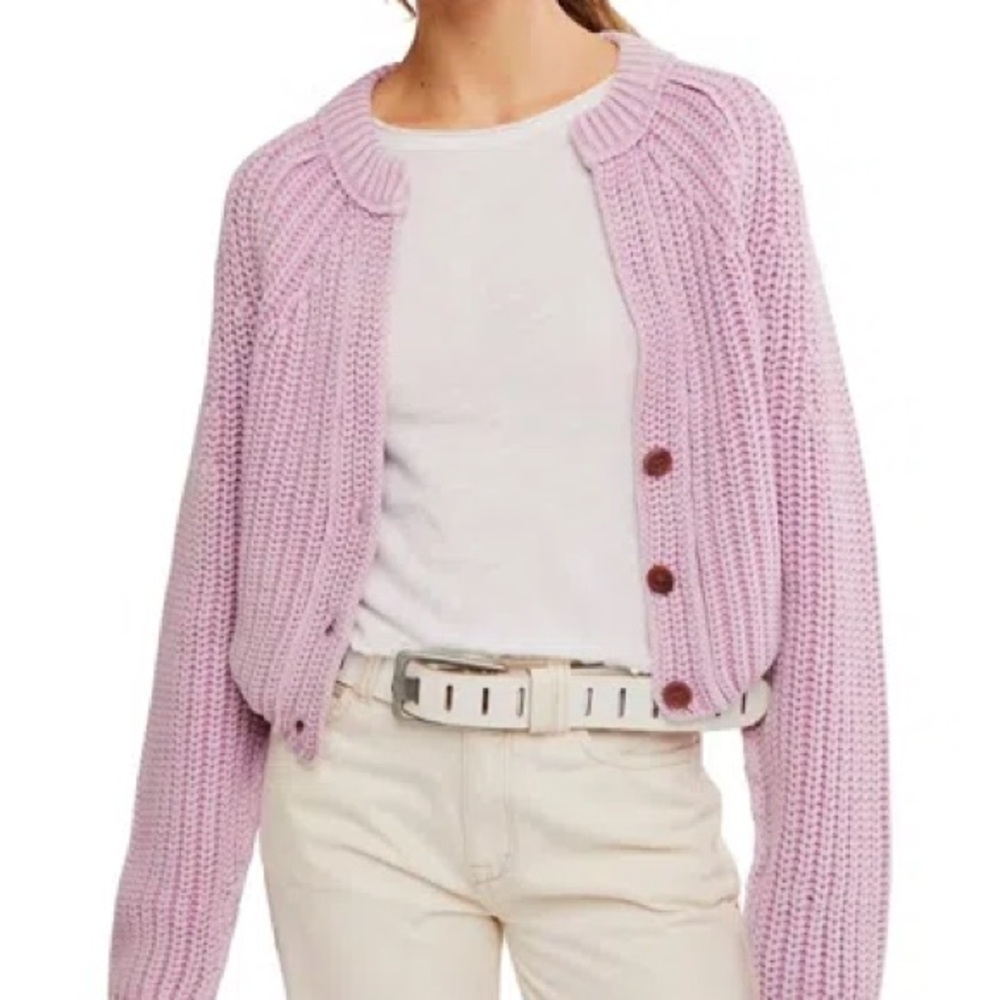 Free People Sweet Nothing Knit Button-Up Cardigan